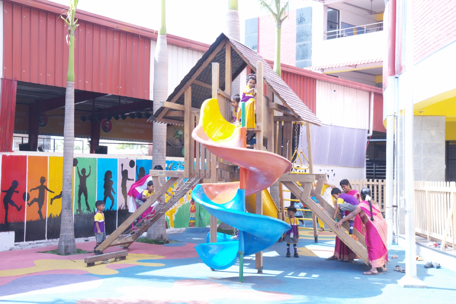 Play area at GTA Vidhya Mandir