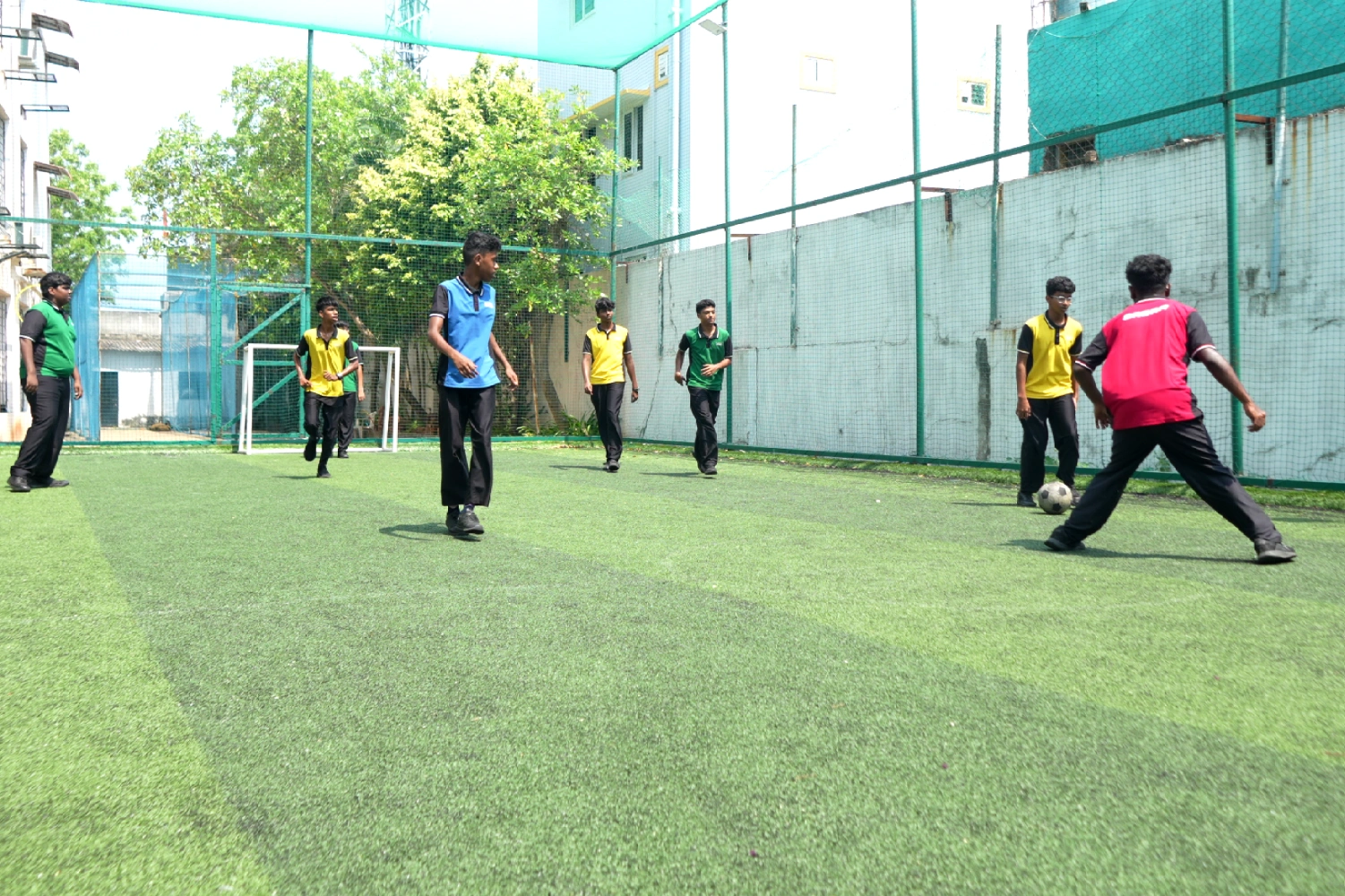 Sports turf at GTA Vidhya Mandir